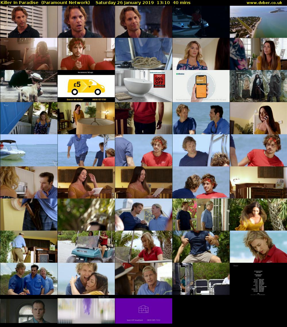 Killer In Paradise  (Paramount Network) Saturday 26 January 2019 13:10 - 13:50