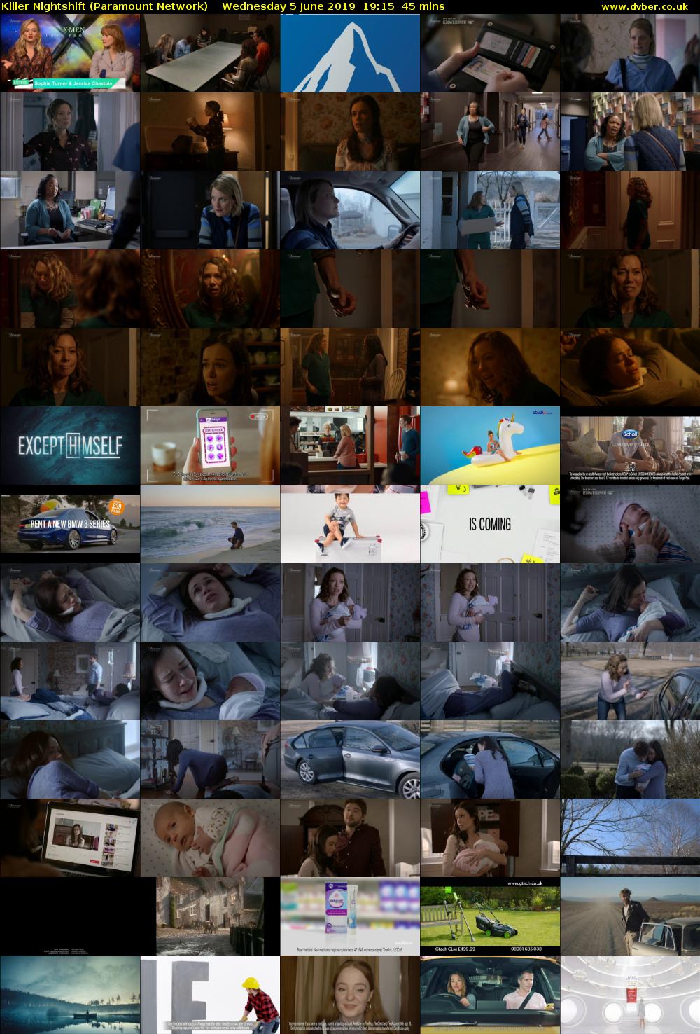 Killer Nightshift (Paramount Network) Wednesday 5 June 2019 19:15 - 20:00