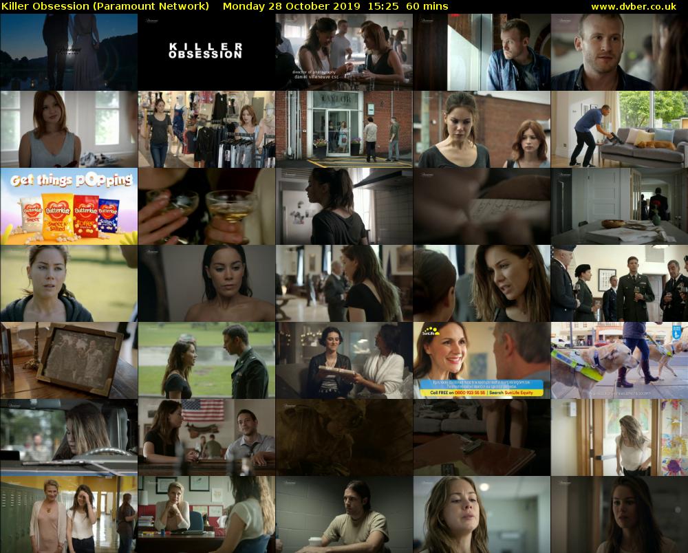 Killer Obsession (Paramount Network) Monday 28 October 2019 15:25 - 16:25