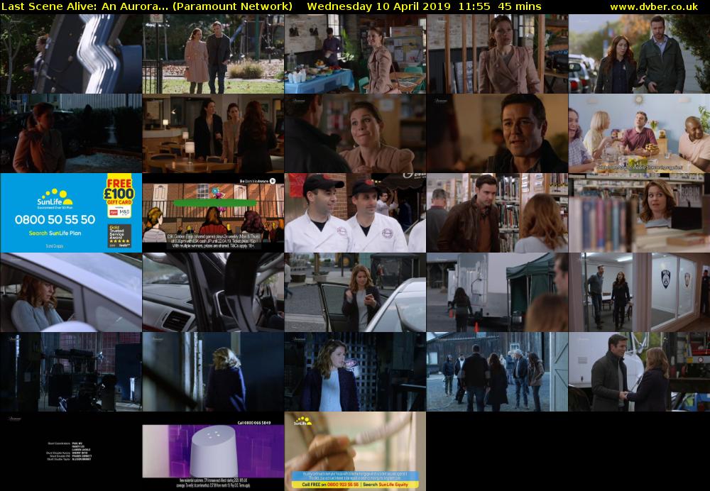 Last Scene Alive: An Aurora... (Paramount Network) Wednesday 10 April 2019 11:55 - 12:40