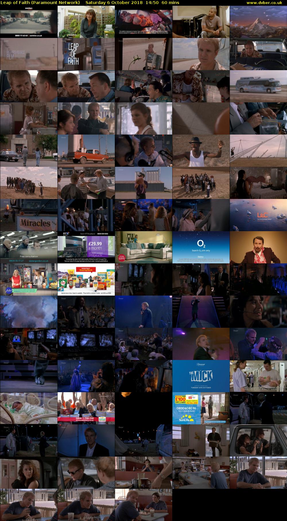 Leap of Faith (Paramount Network) Saturday 6 October 2018 14:50 - 15:50
