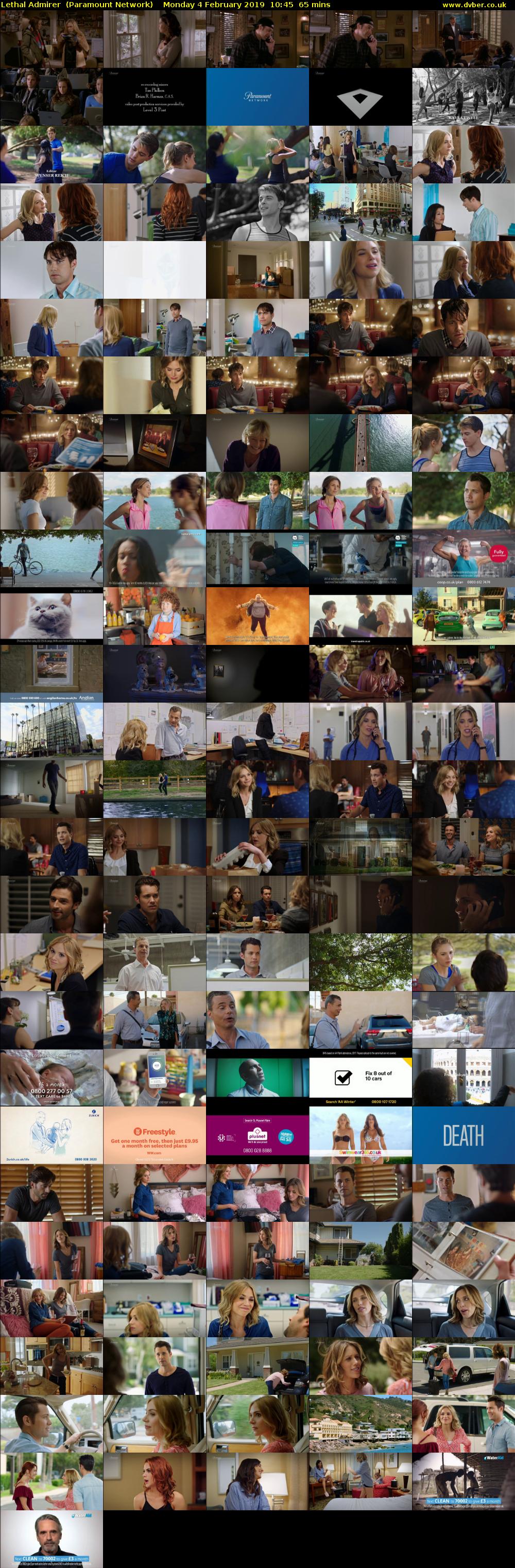 Lethal Admirer  (Paramount Network) Monday 4 February 2019 10:45 - 11:50