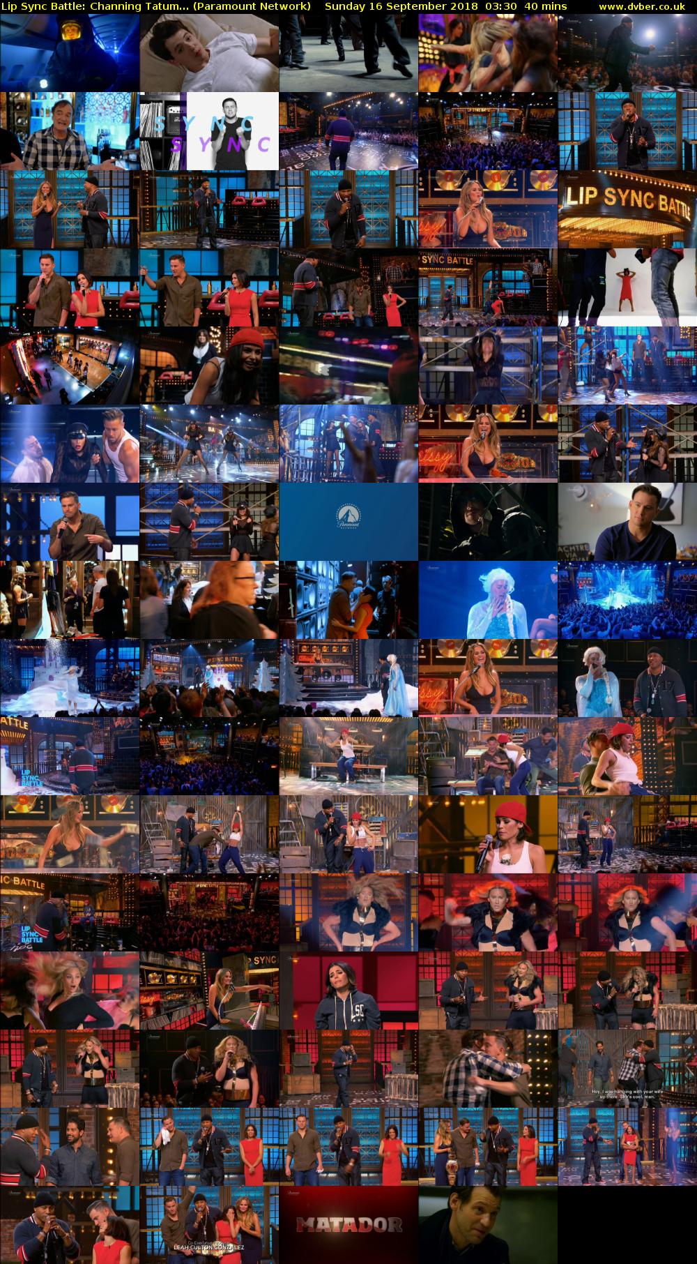 Lip Sync Battle: Channing Tatum... (Paramount Network) Sunday 16 September 2018 03:30 - 04:10
