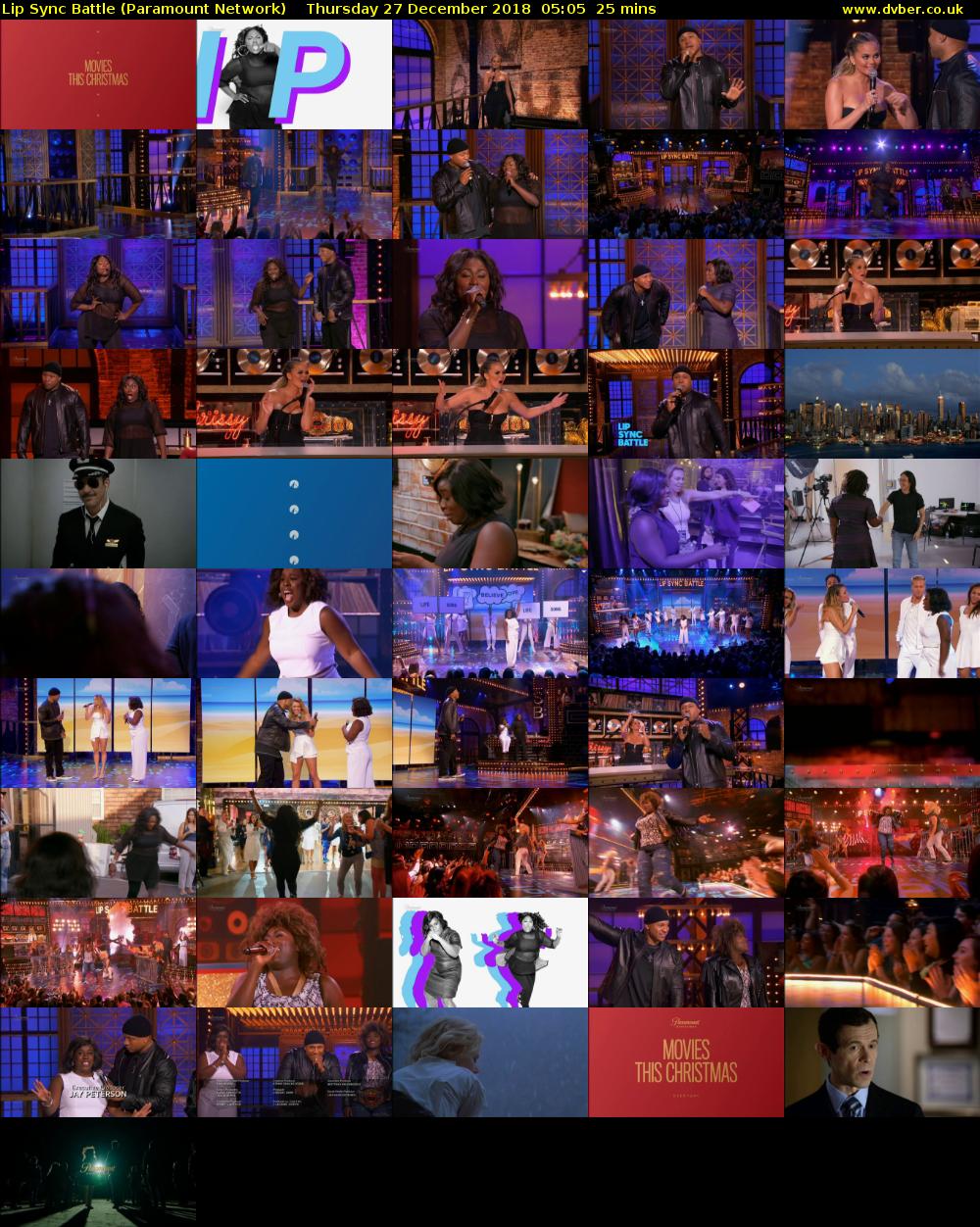 Lip Sync Battle (Paramount Network) Thursday 27 December 2018 05:05 - 05:30