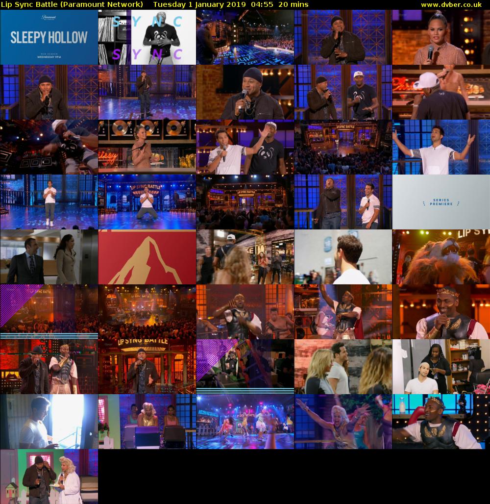 Lip Sync Battle (Paramount Network) Tuesday 1 January 2019 04:55 - 05:15