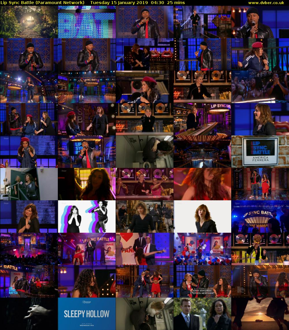 Lip Sync Battle (Paramount Network) Tuesday 15 January 2019 04:30 - 04:55