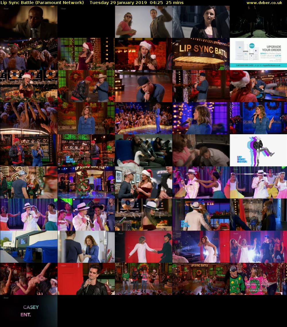 Lip Sync Battle (Paramount Network) Tuesday 29 January 2019 04:25 - 04:50