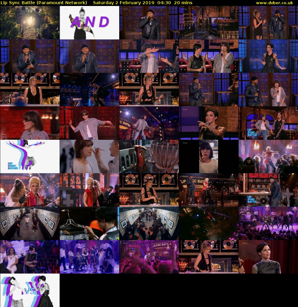 Lip Sync Battle (Paramount Network) Saturday 2 February 2019 04:30 - 04:50