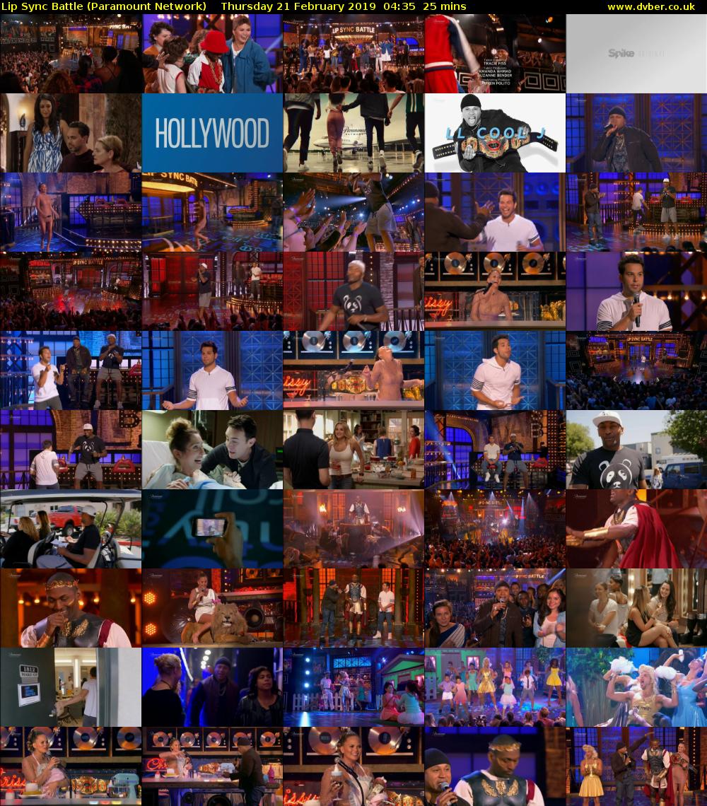Lip Sync Battle (Paramount Network) Thursday 21 February 2019 04:35 - 05:00