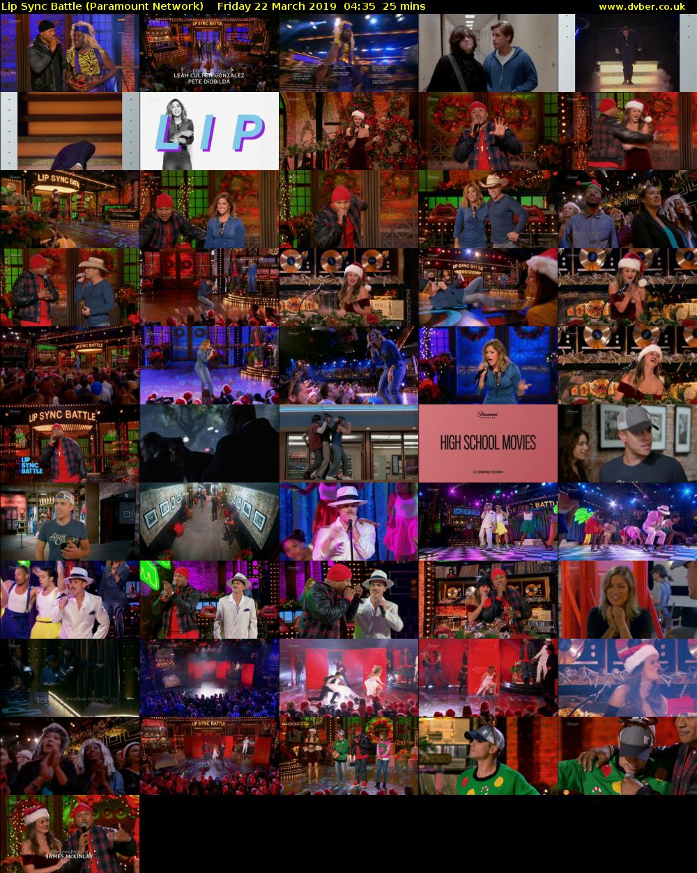 Lip Sync Battle (Paramount Network) Friday 22 March 2019 04:35 - 05:00
