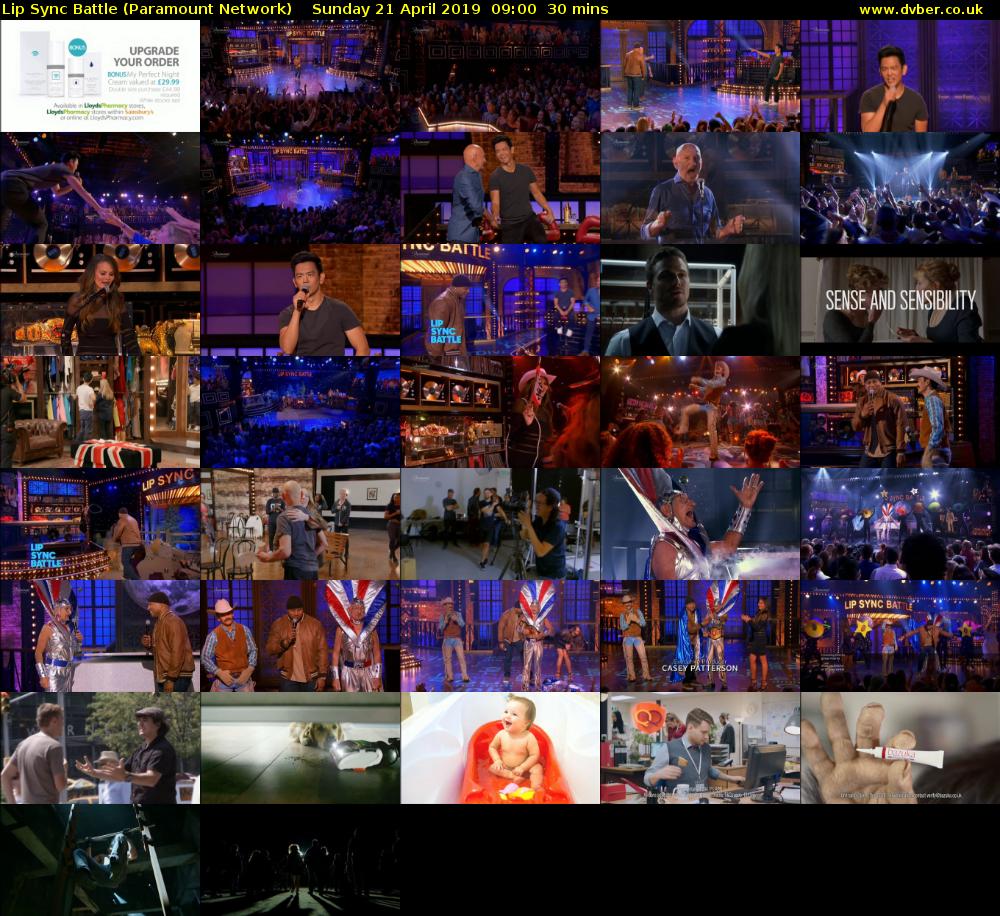 Lip Sync Battle (Paramount Network) Sunday 21 April 2019 09:00 - 09:30