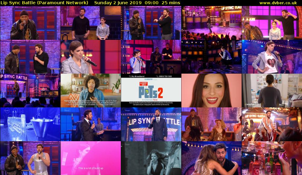 Lip Sync Battle (Paramount Network) Sunday 2 June 2019 09:00 - 09:25