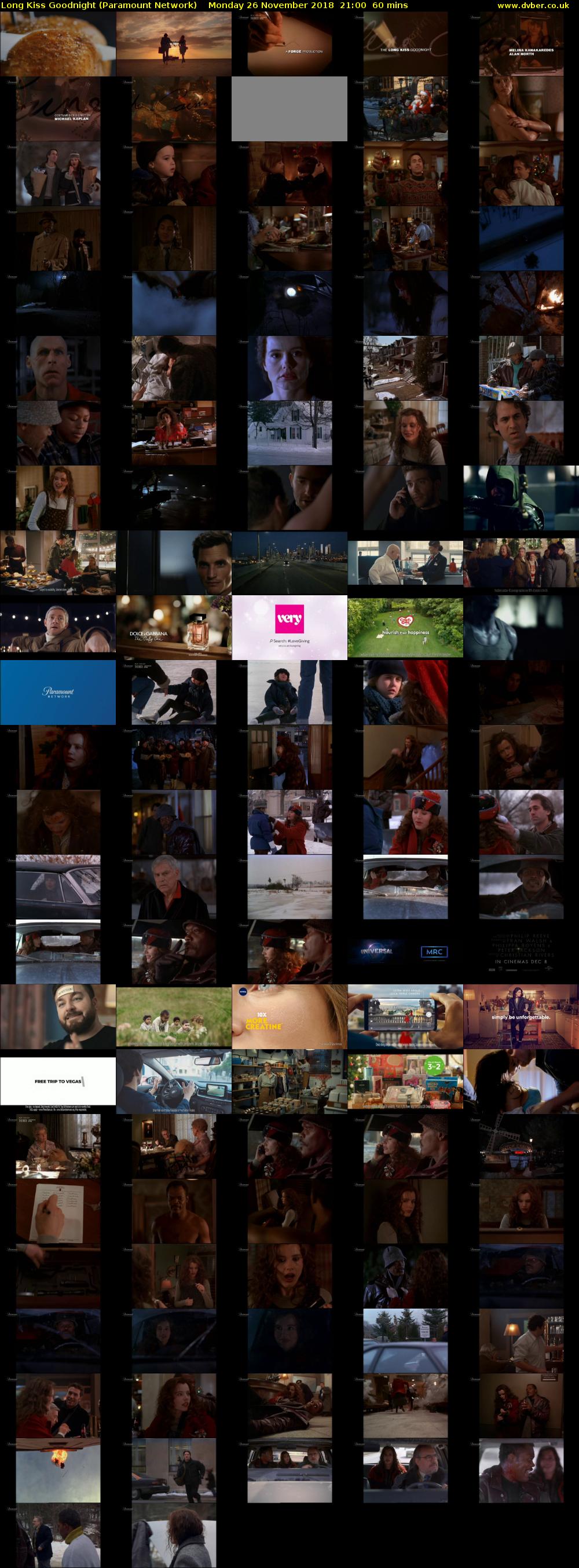 Long Kiss Goodnight (Paramount Network) Monday 26 November 2018 21:00 - 22:00