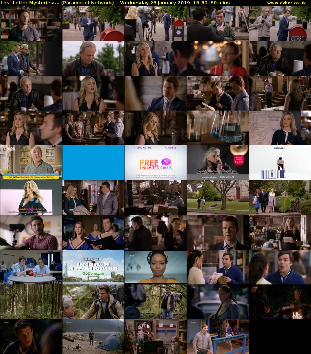 Lost Letter Mysteries:... (Paramount Network) Wednesday 23 January 2019 16:30 - 17:30