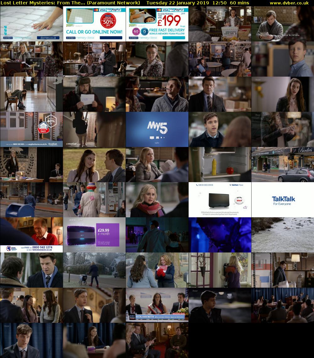 Lost Letter Mysteries: From The... (Paramount Network) Tuesday 22 January 2019 12:50 - 13:50