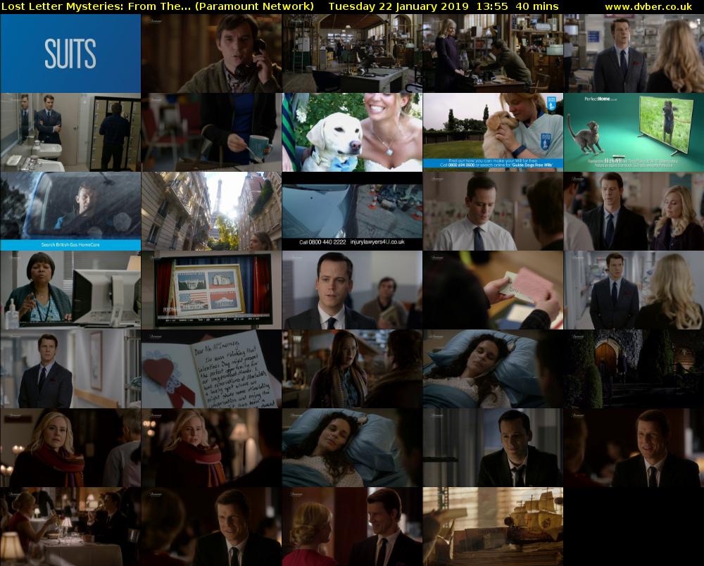 Lost Letter Mysteries: From The... (Paramount Network) Tuesday 22 January 2019 13:55 - 14:35