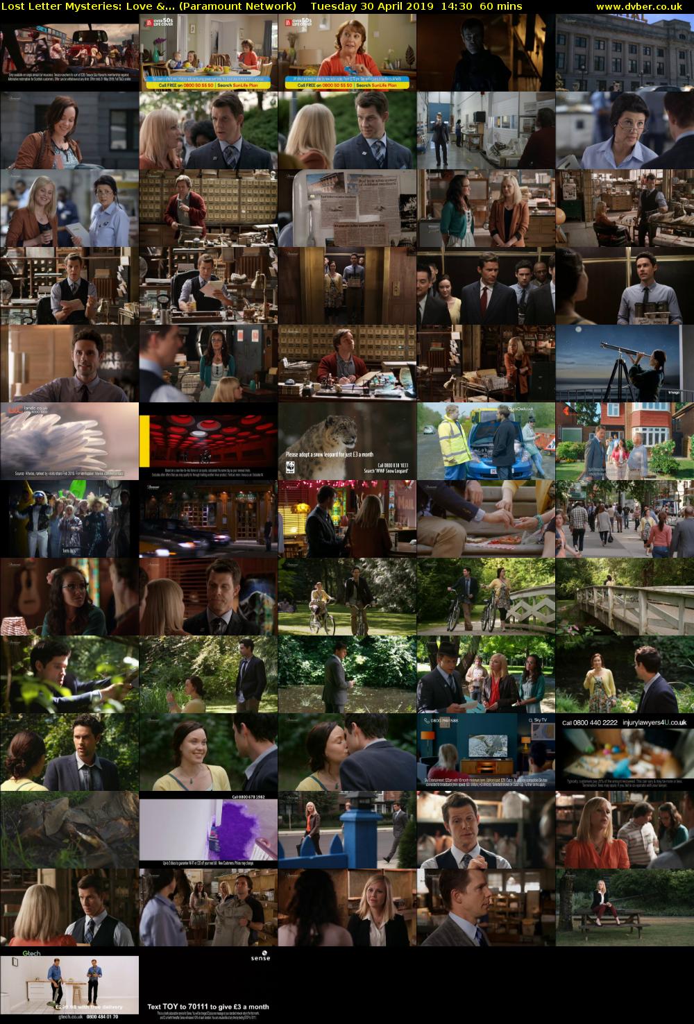 Lost Letter Mysteries: Love &... (Paramount Network) Tuesday 30 April 2019 14:30 - 15:30