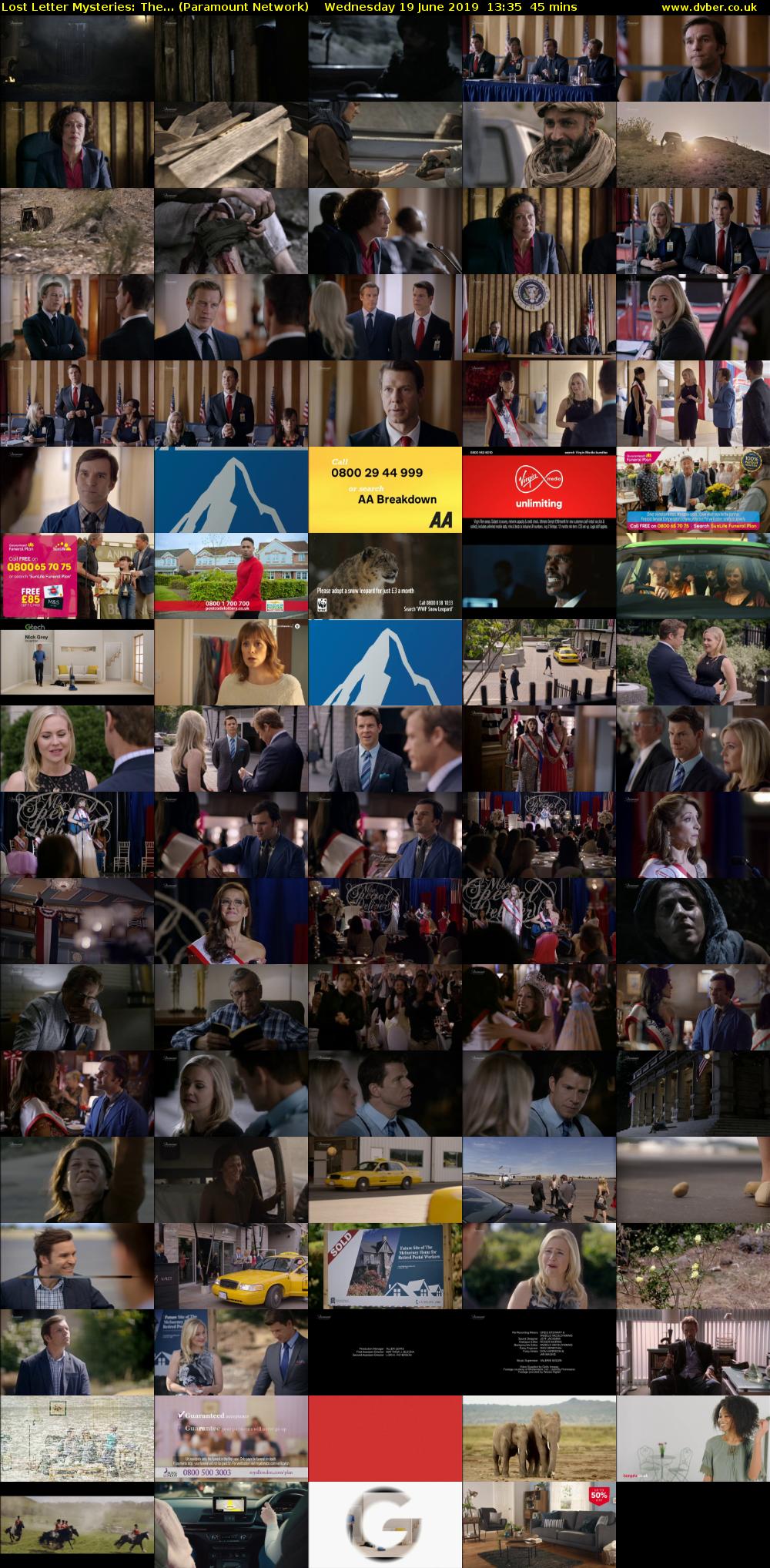 Lost Letter Mysteries: The... (Paramount Network) Wednesday 19 June 2019 13:35 - 14:20
