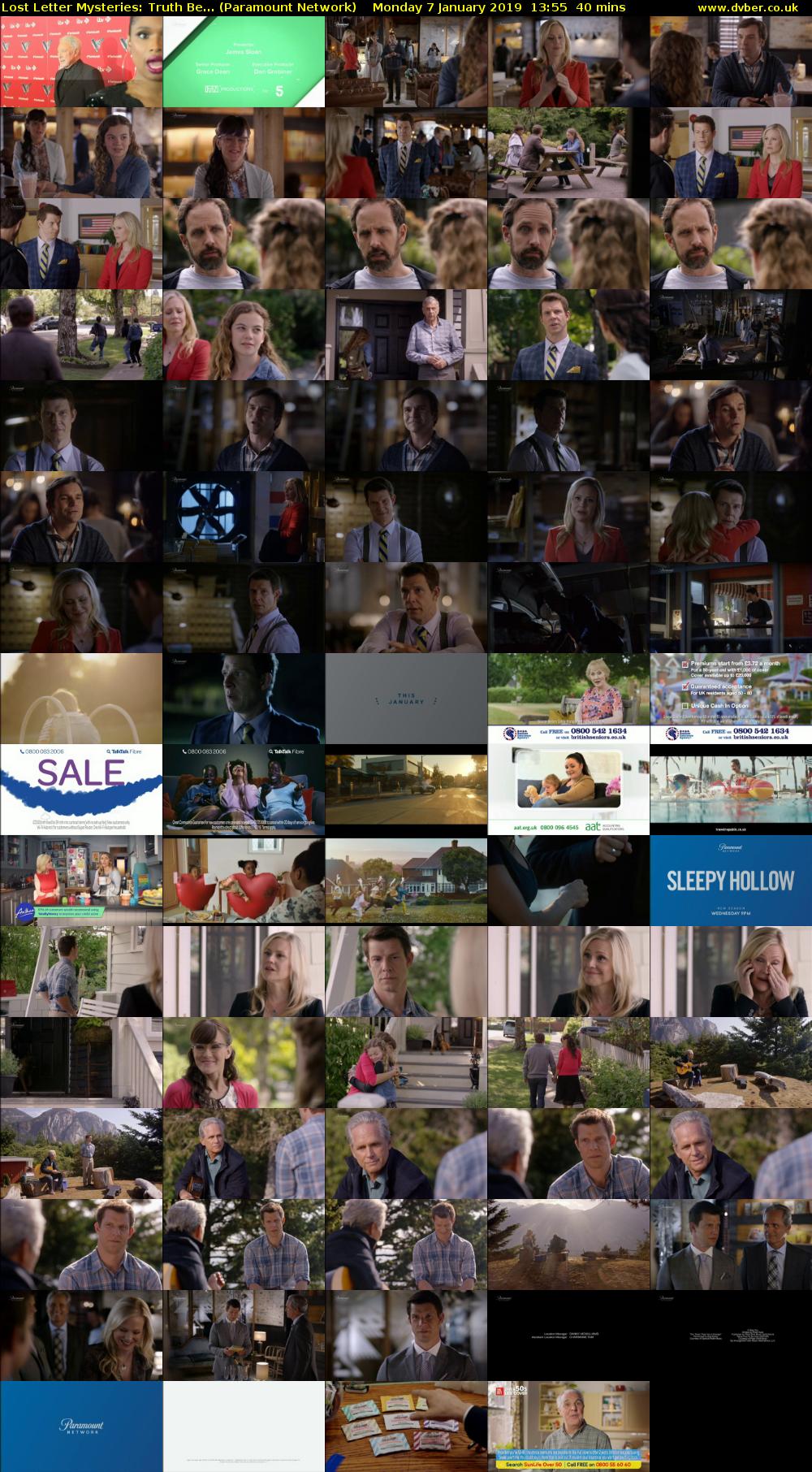 Lost Letter Mysteries: Truth Be... (Paramount Network) Monday 7 January 2019 13:55 - 14:35