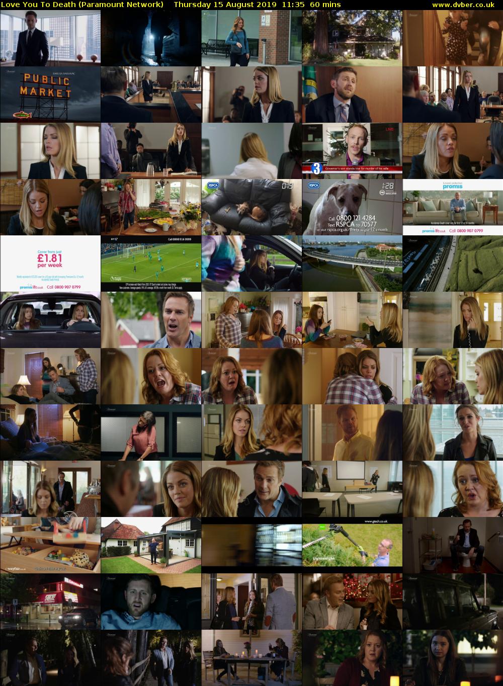 Love You To Death (Paramount Network) Thursday 15 August 2019 11:35 - 12:35