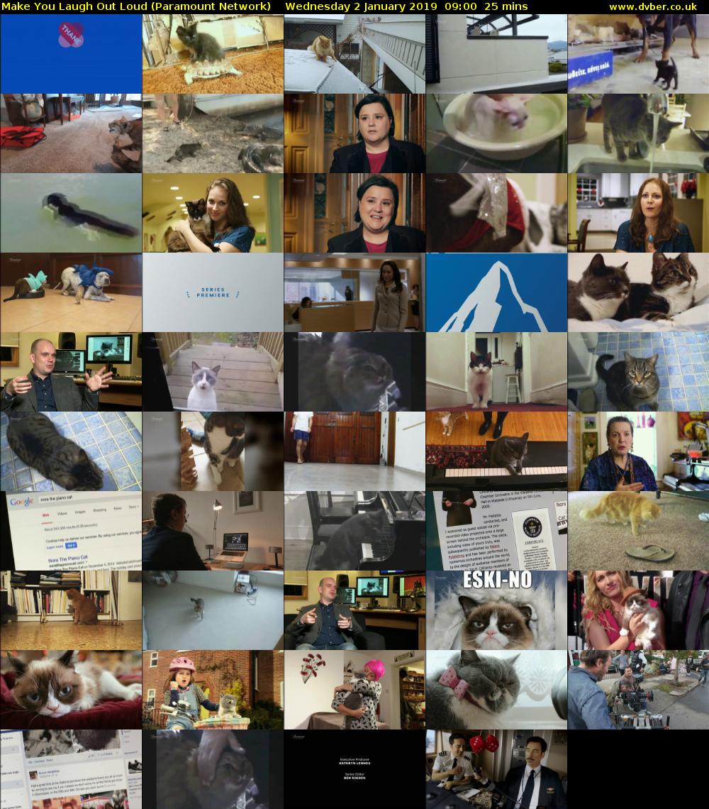 Make You Laugh Out Loud (Paramount Network) Wednesday 2 January 2019 09:00 - 09:25