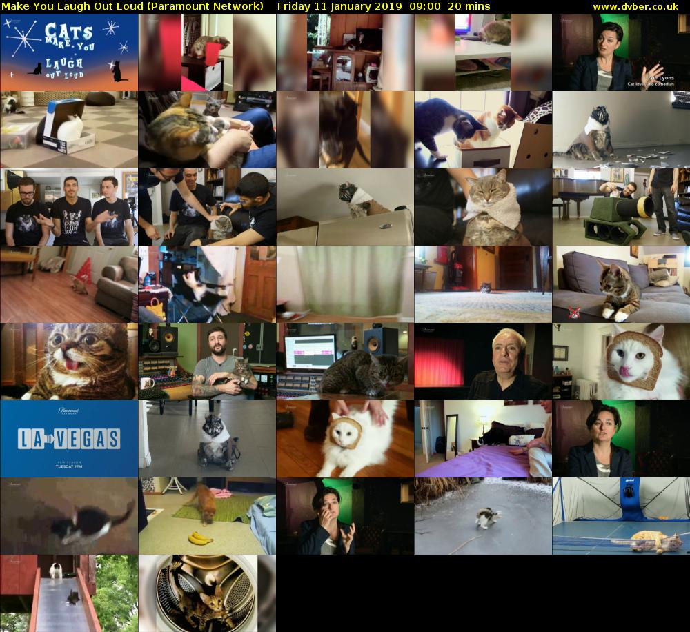 Make You Laugh Out Loud (Paramount Network) Friday 11 January 2019 09:00 - 09:20