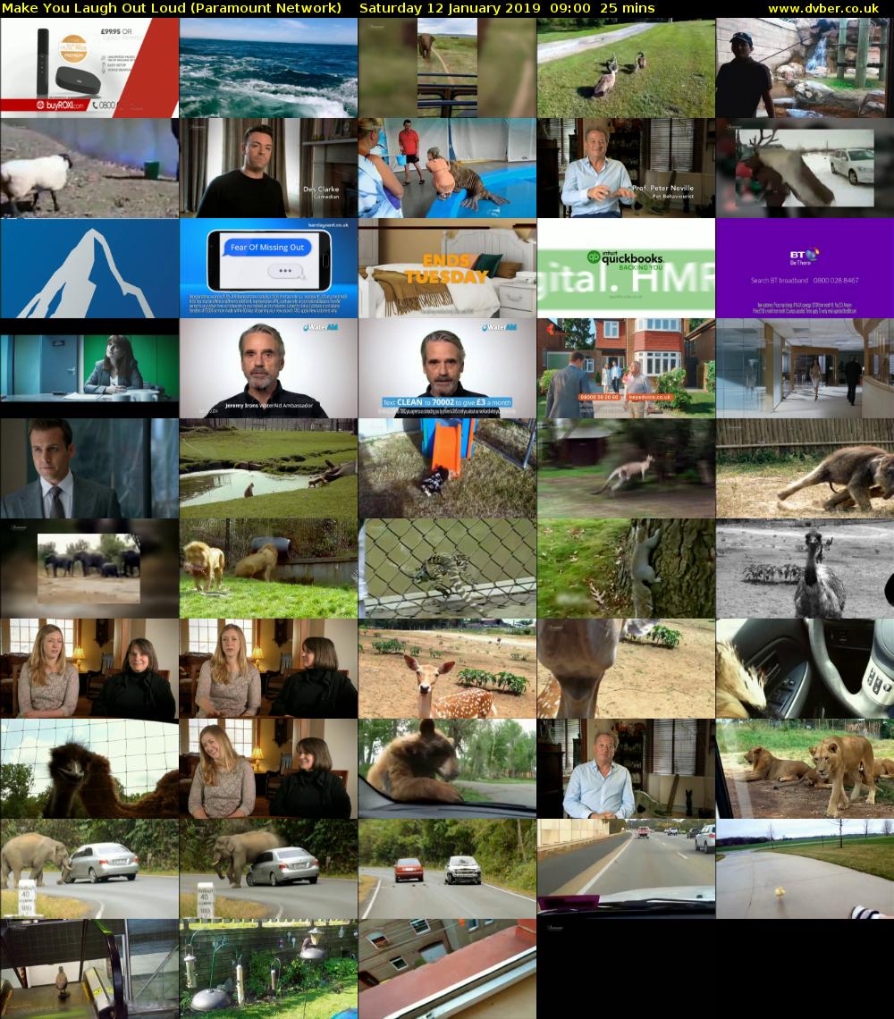 Make You Laugh Out Loud (Paramount Network) Saturday 12 January 2019 09:00 - 09:25