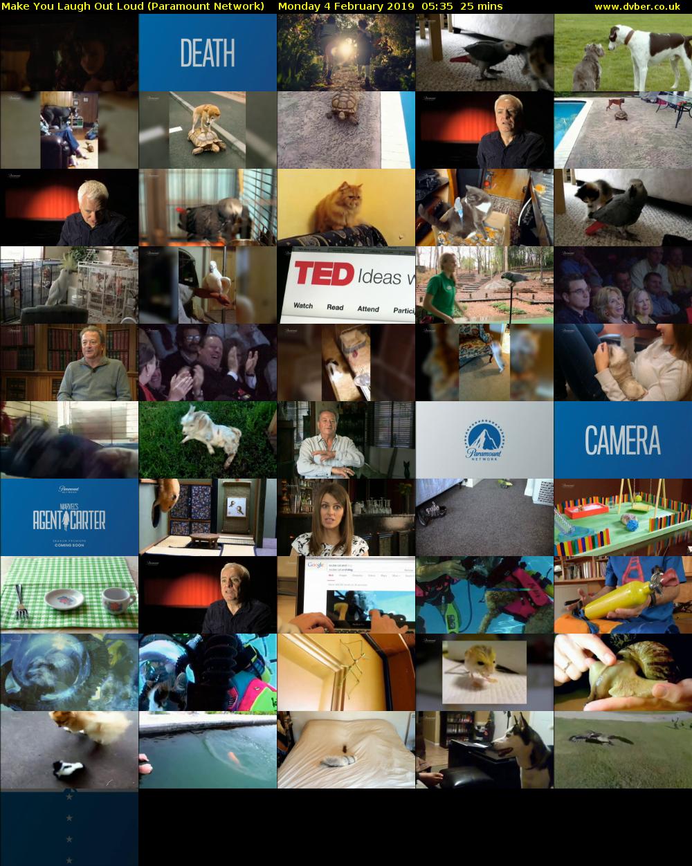 Make You Laugh Out Loud (Paramount Network) Monday 4 February 2019 05:35 - 06:00