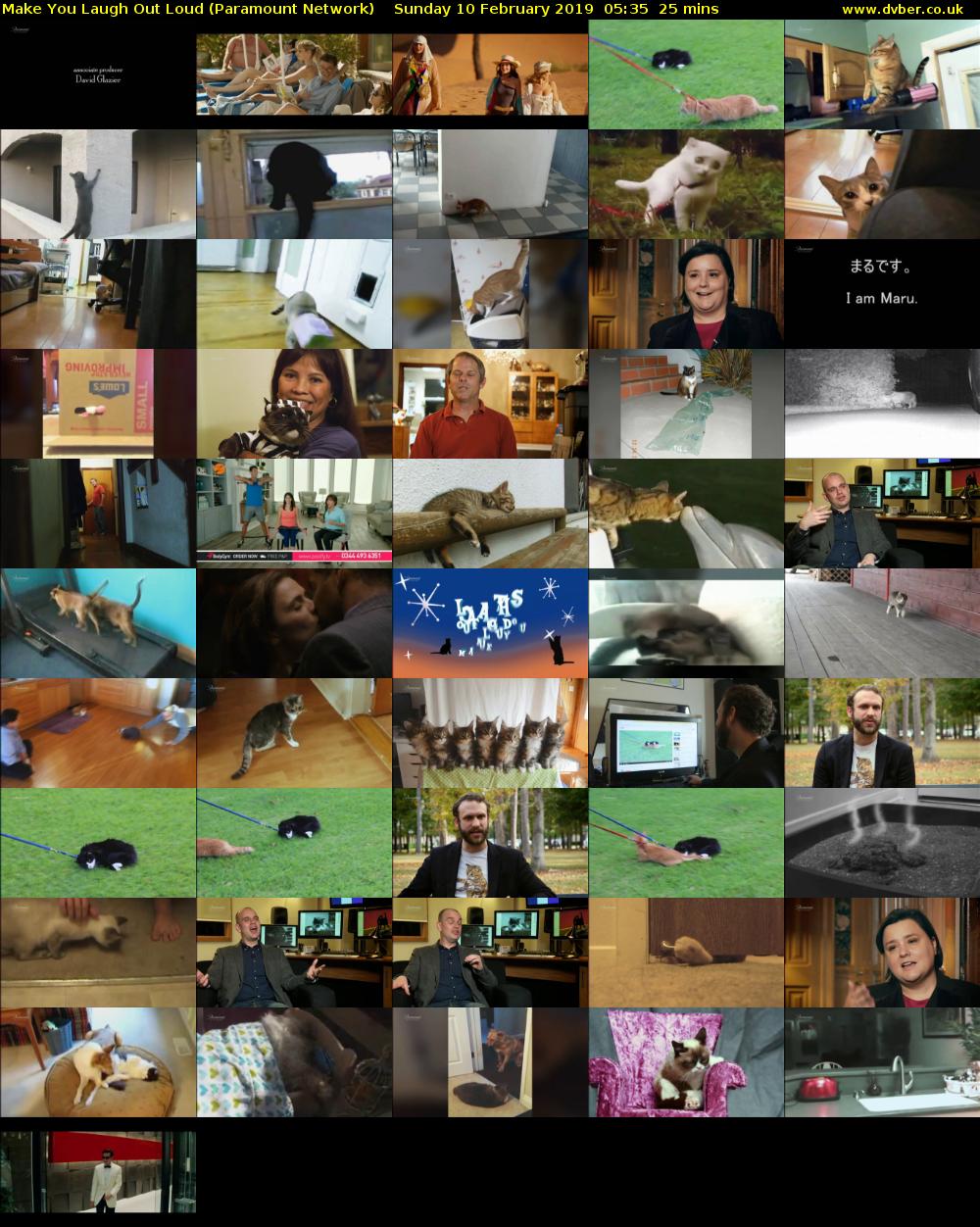 Make You Laugh Out Loud (Paramount Network) Sunday 10 February 2019 05:35 - 06:00