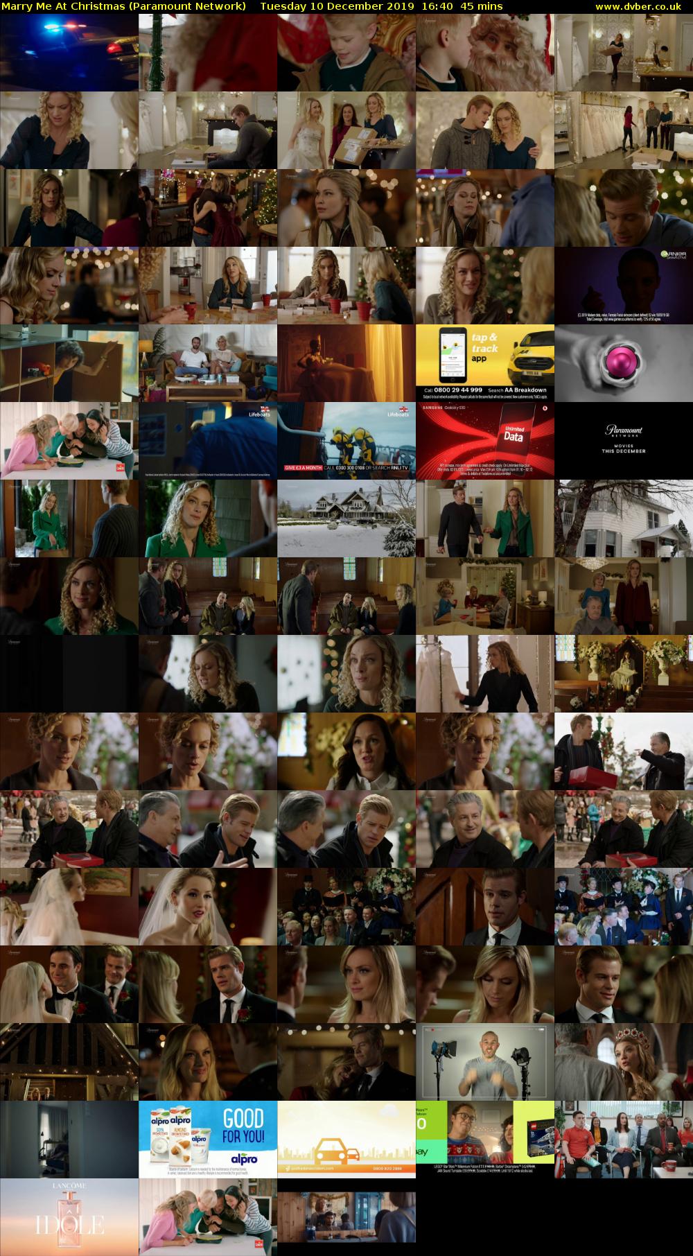 Marry Me At Christmas (Paramount Network) Tuesday 10 December 2019 16:40 - 17:25