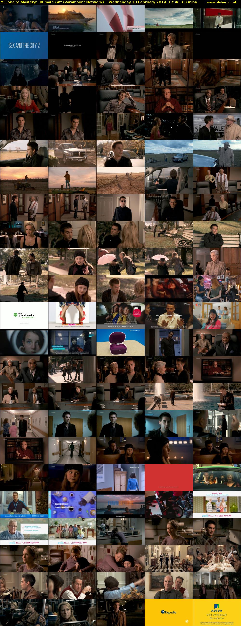 Millionaire Mystery: Ultimate Gift (Paramount Network) Wednesday 13 February 2019 12:40 - 13:40