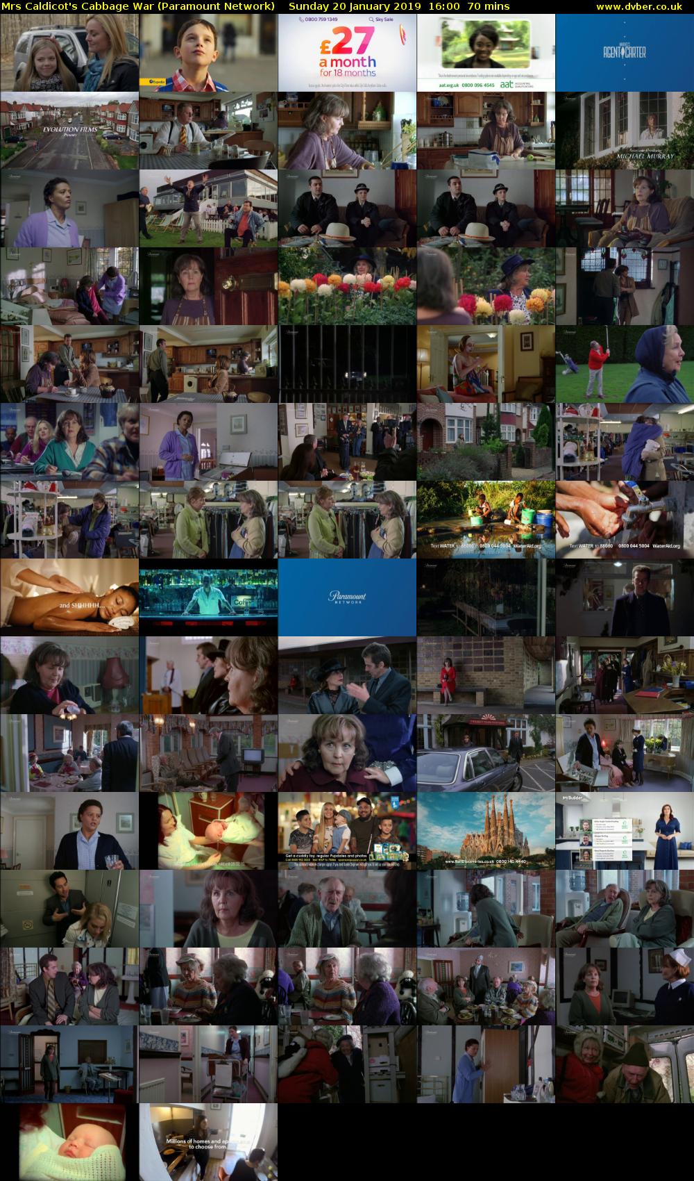 Mrs Caldicot's Cabbage War (Paramount Network) Sunday 20 January 2019 16:00 - 17:10