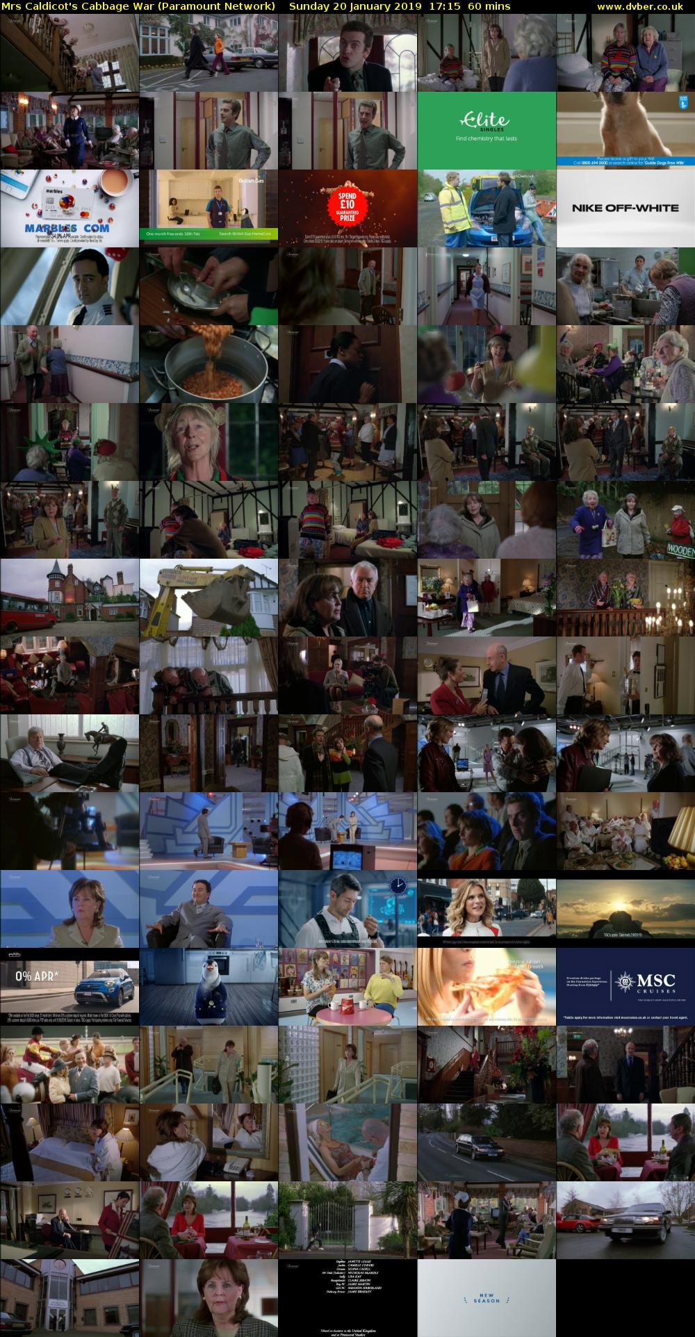 Mrs Caldicot's Cabbage War (Paramount Network) Sunday 20 January 2019 17:15 - 18:15