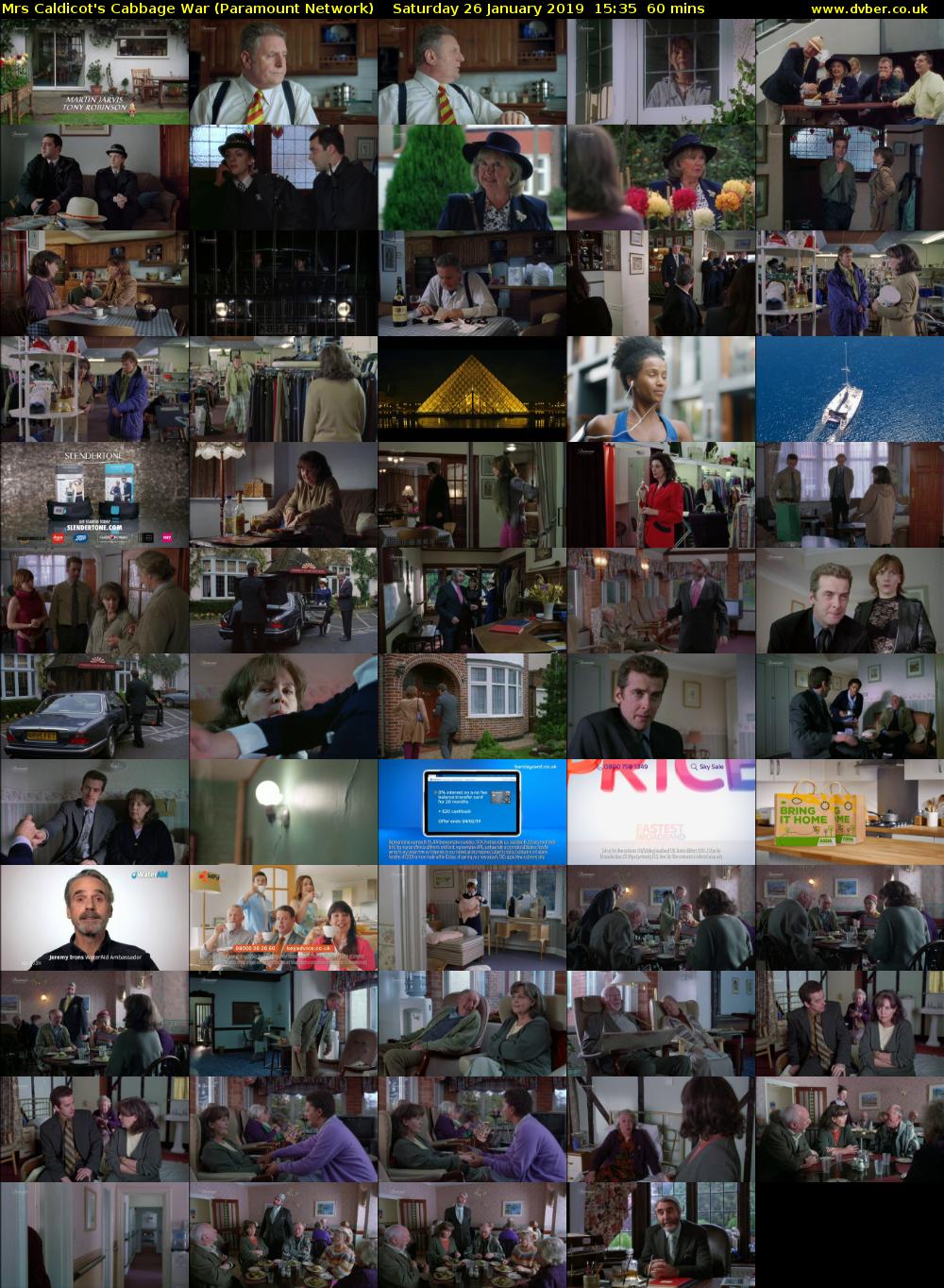 Mrs Caldicot's Cabbage War (Paramount Network) Saturday 26 January 2019 15:35 - 16:35