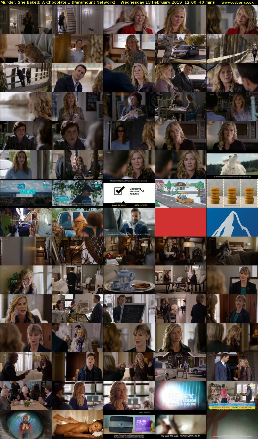 Murder, She Baked: A Chocolate... (Paramount Network) Wednesday 13 February 2019 12:00 - 12:40