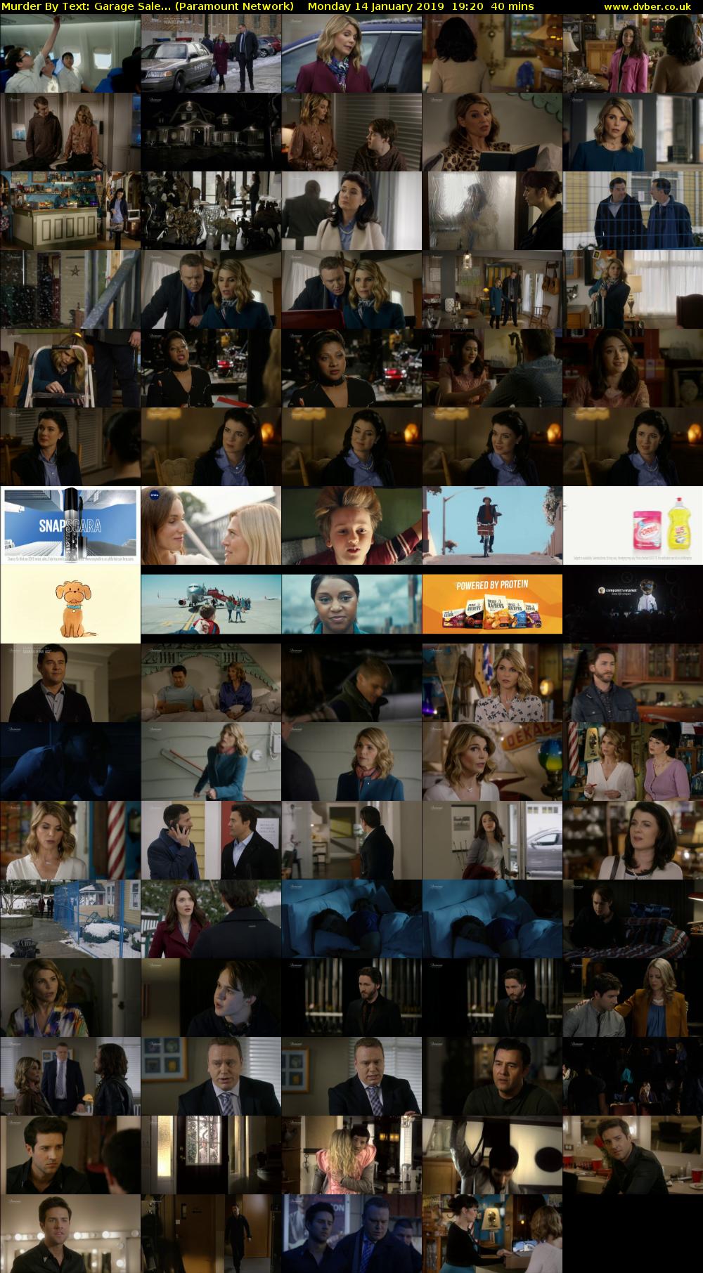 Murder By Text: Garage Sale... (Paramount Network) Monday 14 January 2019 19:20 - 20:00