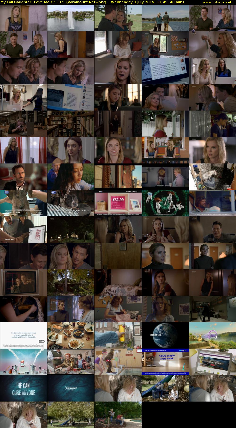 My Evil Daughter: Love Me Or Else  (Paramount Network) Wednesday 3 July 2019 11:45 - 12:25
