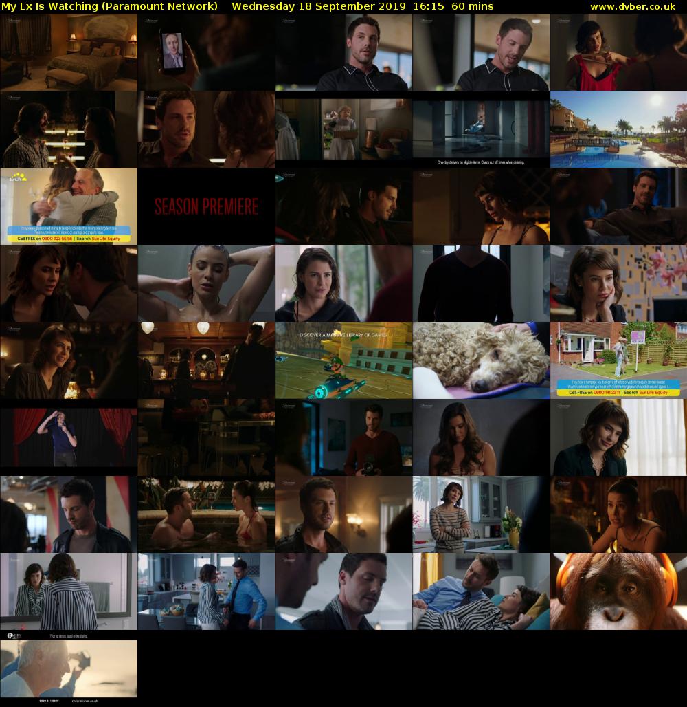 My Ex Is Watching (Paramount Network) Wednesday 18 September 2019 16:15 - 17:15