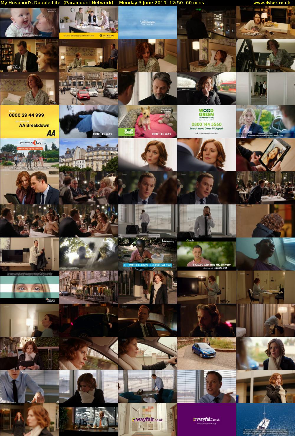 My Husband's Double Life  (Paramount Network) Monday 3 June 2019 12:50 - 13:50