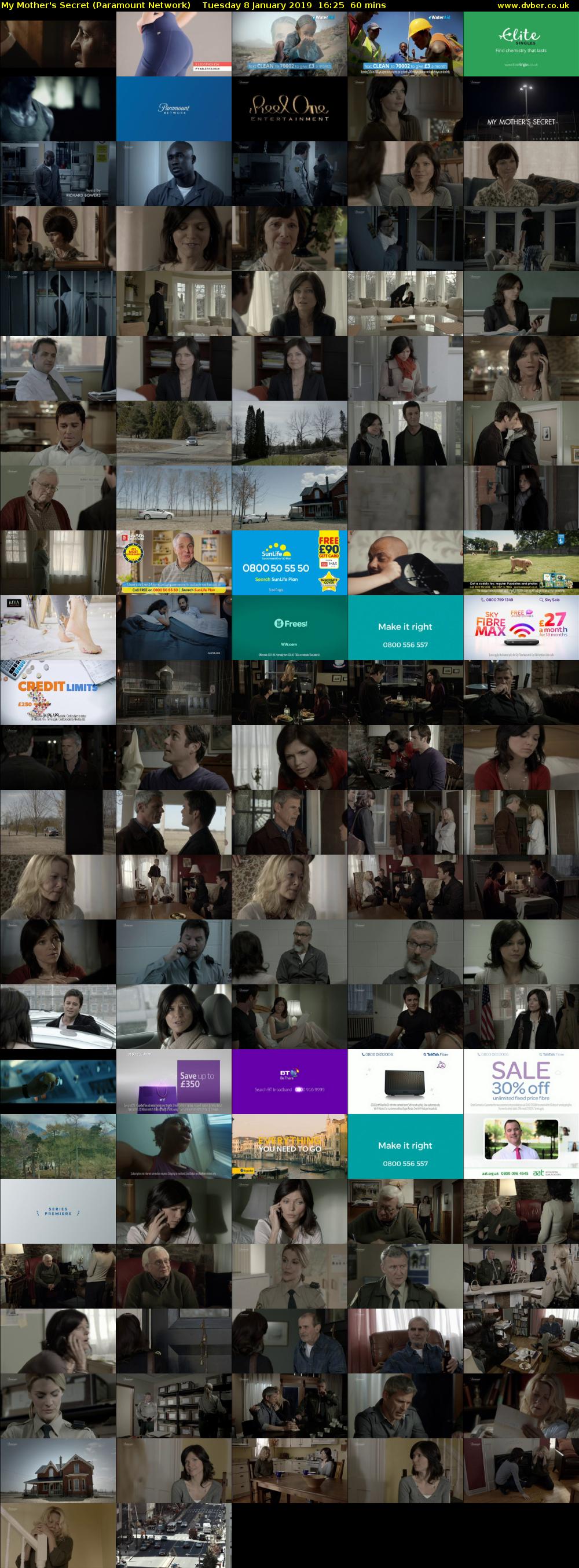 My Mother's Secret (Paramount Network) Tuesday 8 January 2019 16:25 - 17:25