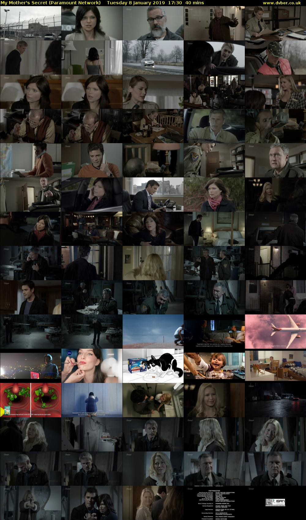 My Mother's Secret (Paramount Network) Tuesday 8 January 2019 17:30 - 18:10