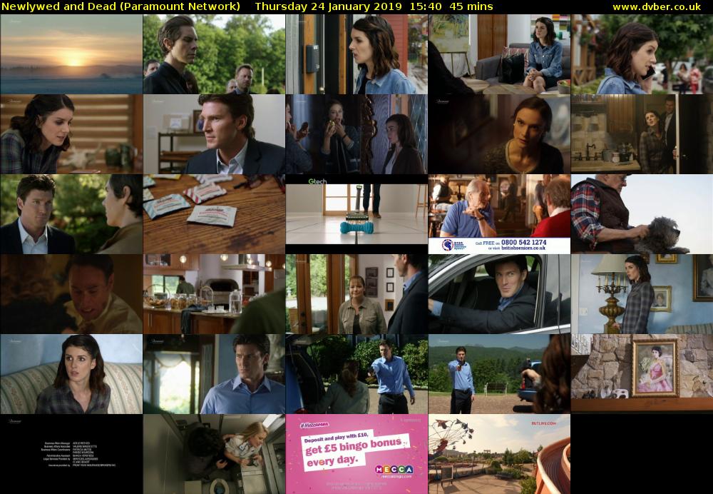Newlywed and Dead (Paramount Network) Thursday 24 January 2019 15:40 - 16:25