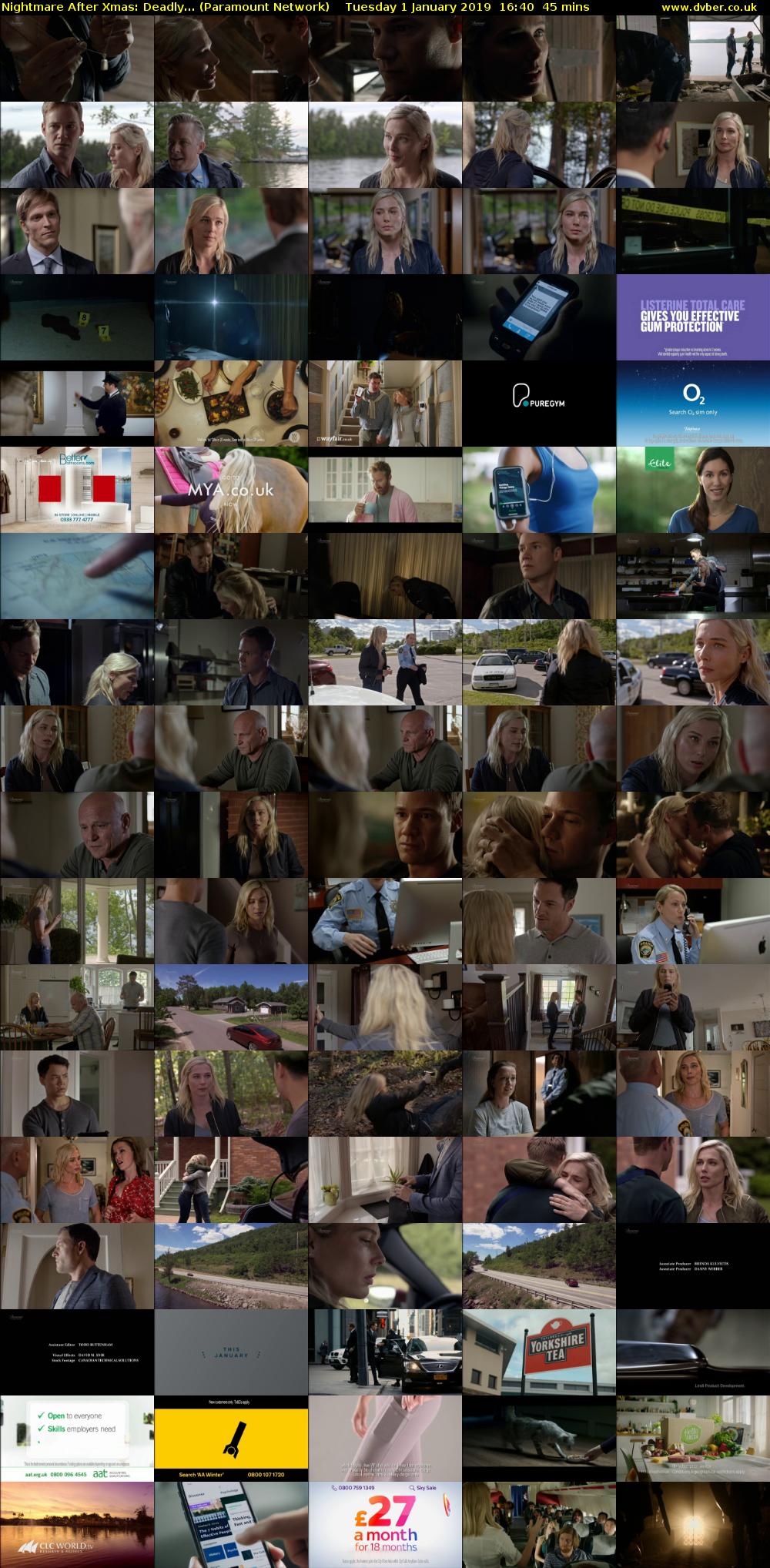 Nightmare After Xmas: Deadly... (Paramount Network) Tuesday 1 January 2019 16:40 - 17:25