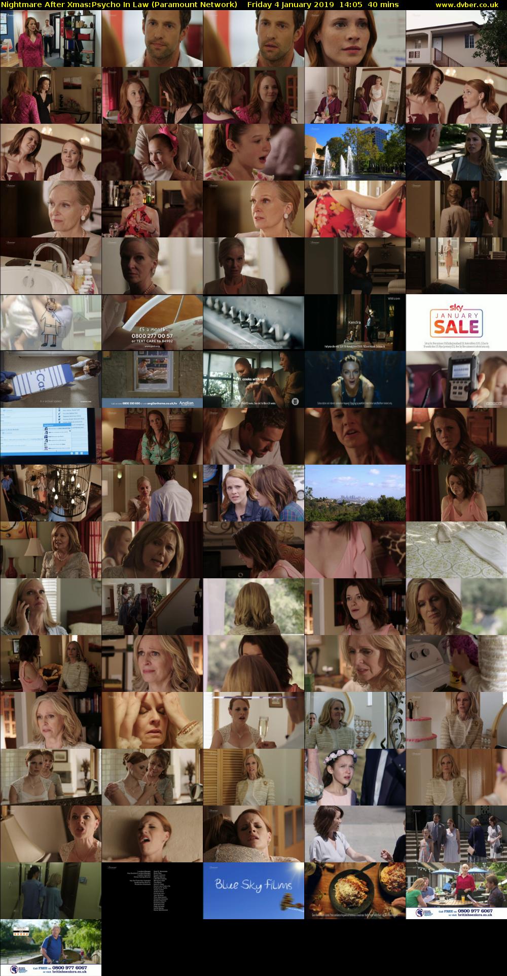 Nightmare After Xmas:Psycho In Law (Paramount Network) Friday 4 January 2019 14:05 - 14:45