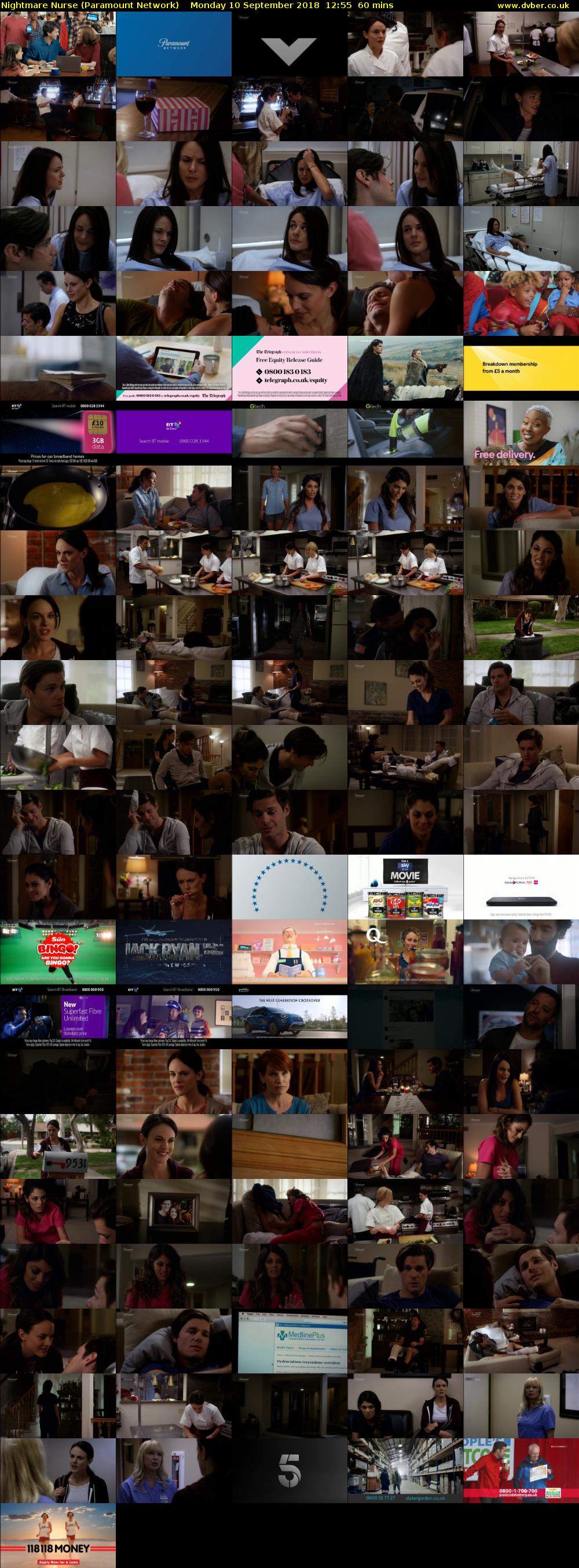 Nightmare Nurse (Paramount Network) Monday 10 September 2018 12:55 - 13:55