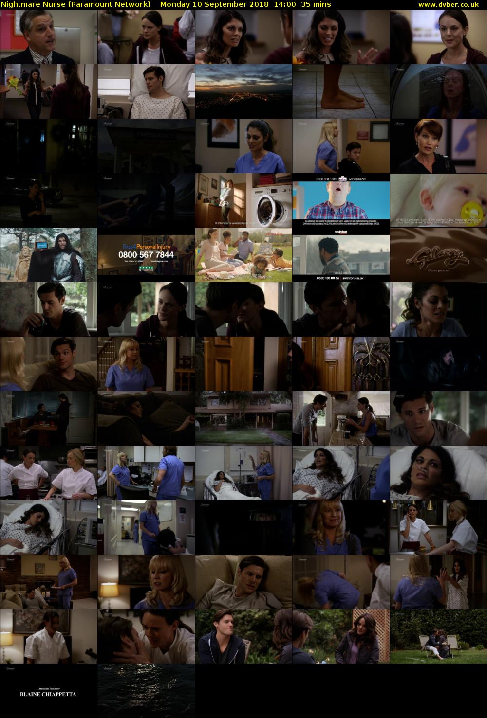 Nightmare Nurse (Paramount Network) Monday 10 September 2018 14:00 - 14:35