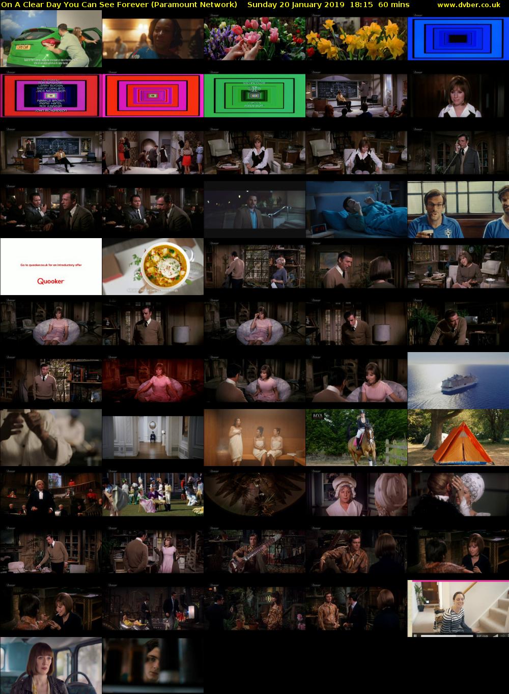 On A Clear Day You Can See Forever (Paramount Network) Sunday 20 January 2019 18:15 - 19:15