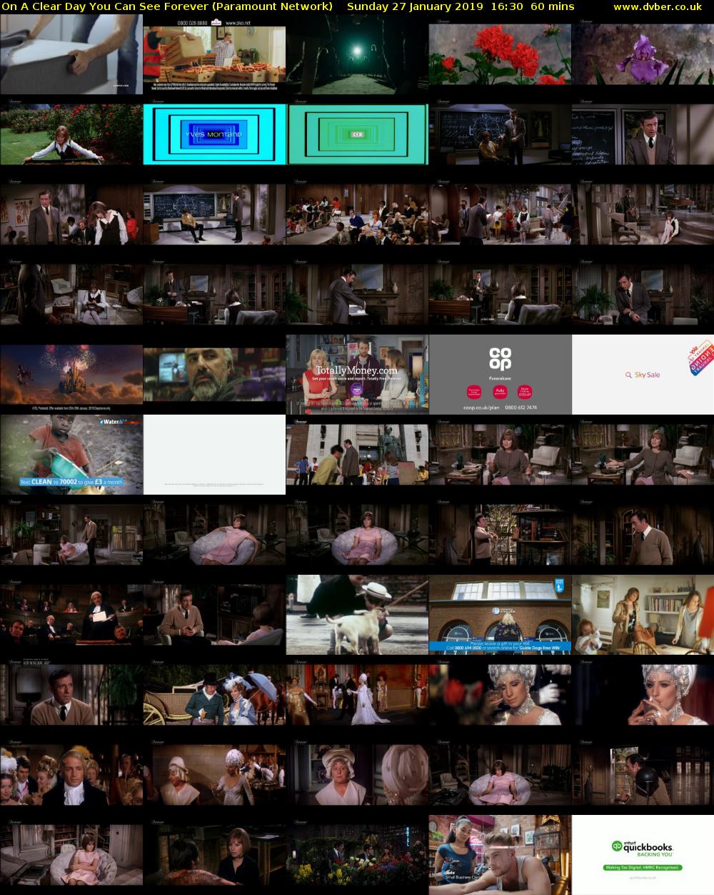 On A Clear Day You Can See Forever (Paramount Network) Sunday 27 January 2019 16:30 - 17:30