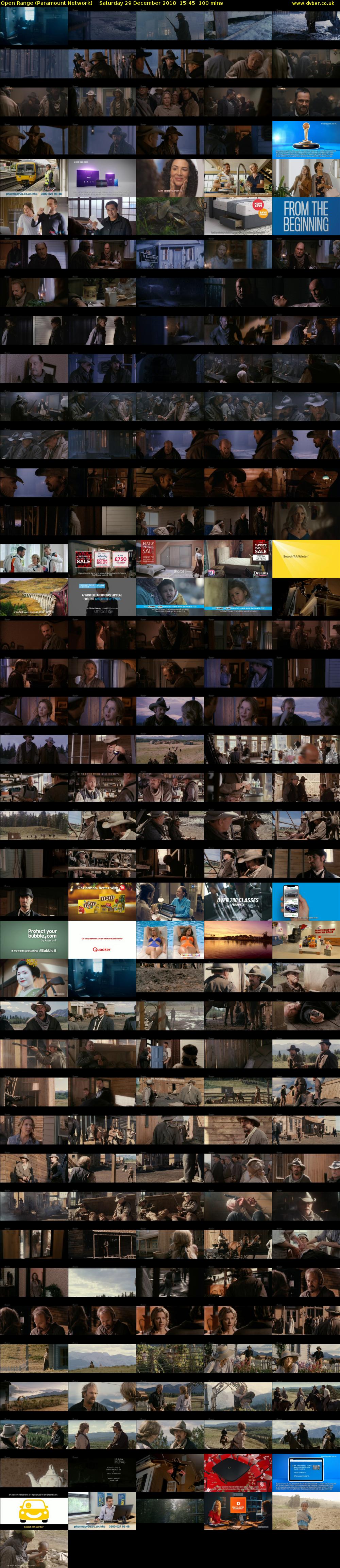 Open Range (Paramount Network) Saturday 29 December 2018 15:45 - 17:25