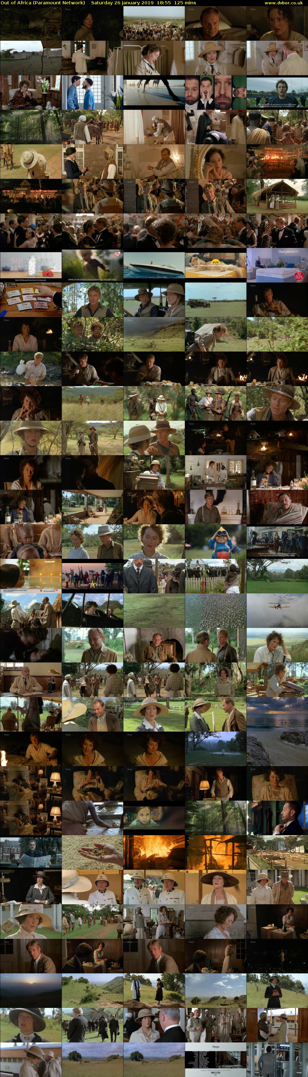 Out of Africa (Paramount Network) Saturday 26 January 2019 18:55 - 21:00